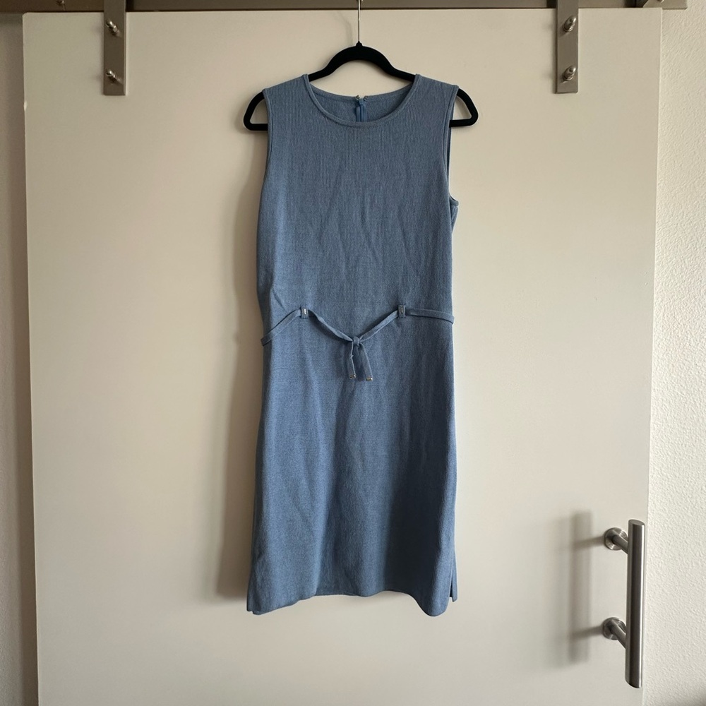 St. John knit 6 Blue Sleeveless Dress